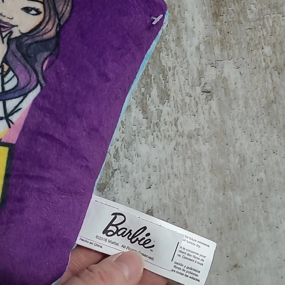 Rare SEGA Prize Mattel 2018 Barbie Never Perfect Always Awesome! Mini Pillow